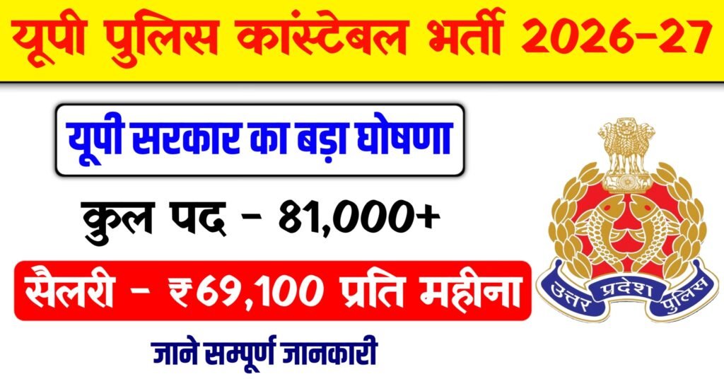 UP Police Vacancy 2026