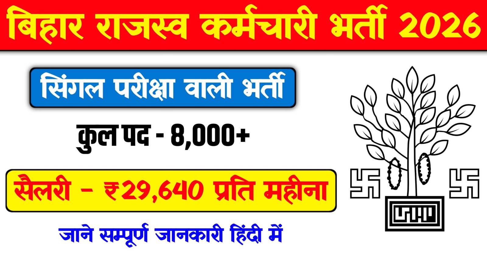 Bihar Rajaswa Karamchari Bharti 2026